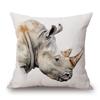 Animal Lynx Orangutan Cheetah Pig Poster Art Cushion Cover Pillow Case