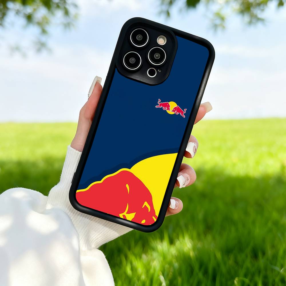 Fashion Red Logo B-BullS Mouse Pad Case For IPhone 17 16 15 14 Max 13 11 12 Pro Mini Plus Shockproof Silicone