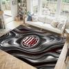 AC Milan Design Crystal Velvet Carpet Cozy Non?Slip Printed Rug For Bedroom Living Room Entrance