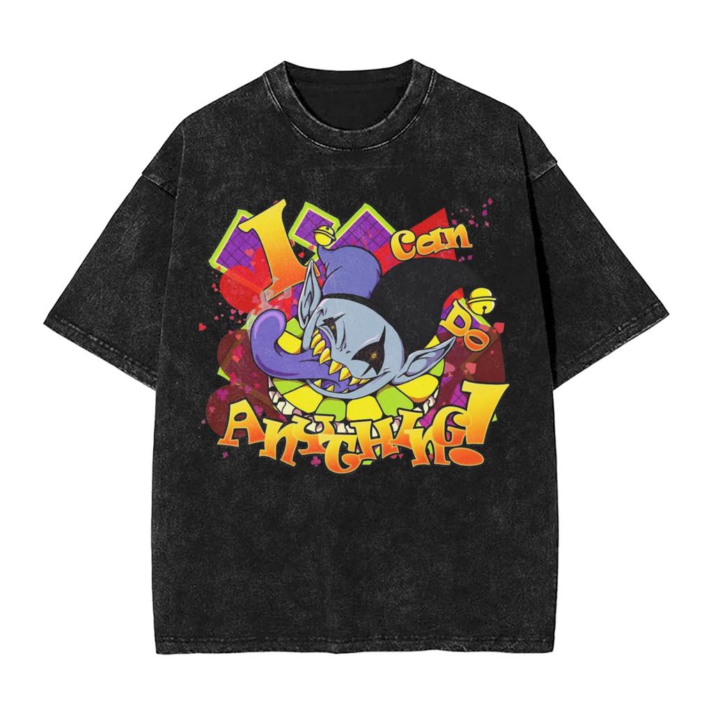 Hip Hop ITs TV Time Funny Tenna Deltarune Chapter Merch T Shirt for Unisex Women  Washed Cotton Tee Shirt Clothing