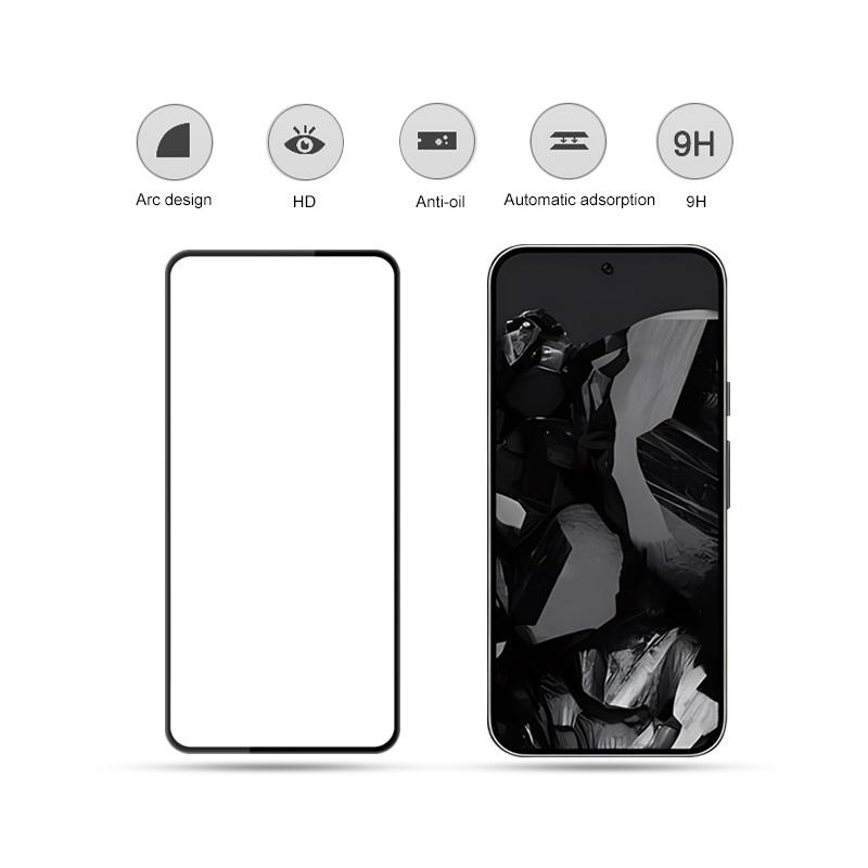 MOCOLO For Google Pixel 9/Pixel 9 Pro Screen Protector Tempered Glass Silk Printing Film Complete Covering