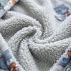 Very Soft Dressing Gown Blanket Robe Lazy Robe Grey Cats 100 Cm