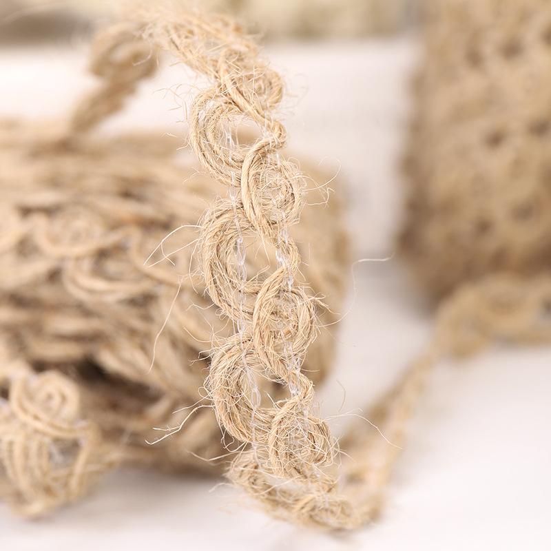 Hot Sell 10mm Natural Linen Webbing Strip for Craft and DYI Jute Ribbon for Decoration & Packing