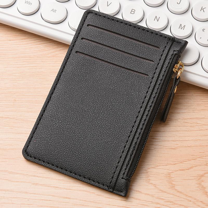 Ultra-Thin Card Holder for Women, Compact Multi-Card Slot Bank Card Clip, Simple Mini Wallet, One-Piece Driver's License Holder