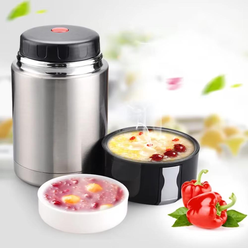 800ml Thermos Food Container Stainless Steel Thermal Cup Breakfast Cup Insulated Soup Jar  Porridge