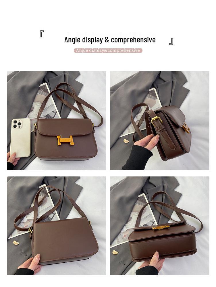 Dámska retro štvorcová crossbody taška - Všestranná jarná taška cez rameno