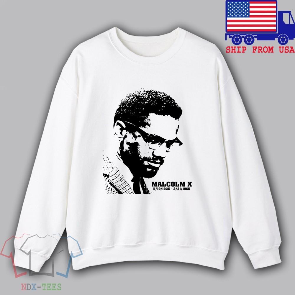 Malcolm X Black Panther Men#039;s White Size S to 3XL Unisex T-Shirt S