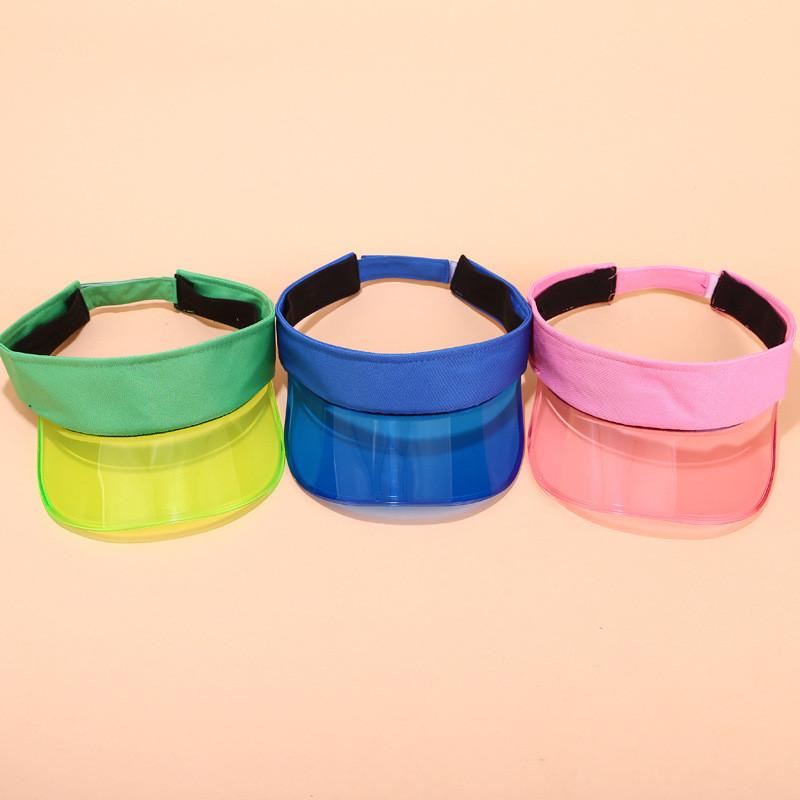 Summer Pvc Sun Hat With Extended Brim For Outdoor Beach Activities And Casual Wear