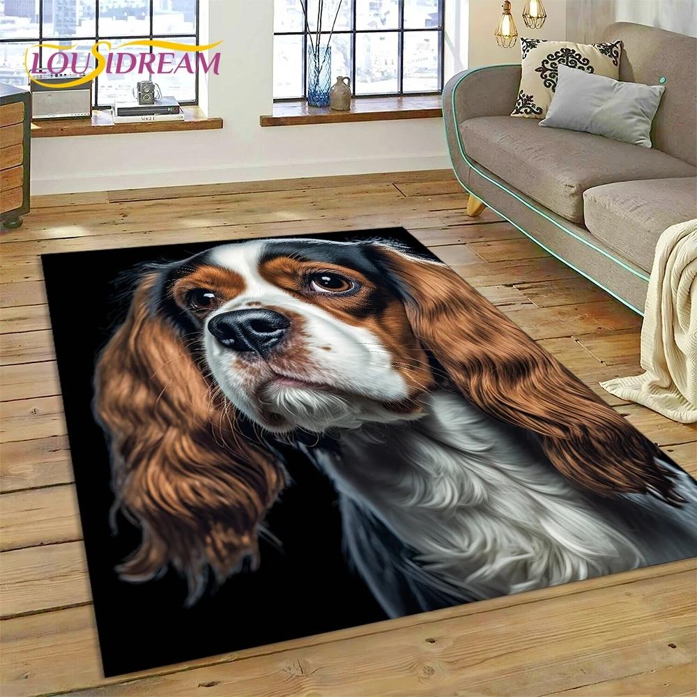 3D-Teppich mit süßem Hund, Samojede, Chihuahua, Husky, Koki, Cartoon-Teppich für Wohnzimmer, Schlafzimmer, Heimdekoration, rutschfest, für Sofa, Fußmatte, Geschenk