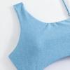 Costume da bagno sexy intero slim aggiornato per donna Costume da bagno intero con spallina a perla