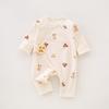 Baby Romper With Pure Cotton Long Sleeve Design For Newborns And Toddlers
