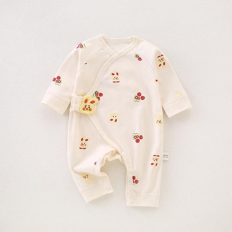 Baby Romper With Pure Cotton Long Sleeve Design For Newborns And Toddlers