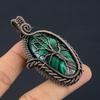 Malachite Pendant, 999 Copper Wire Wrapped  Pendant Jewelry. Gift For Women Handmade Pendant Gemstone Jewelry