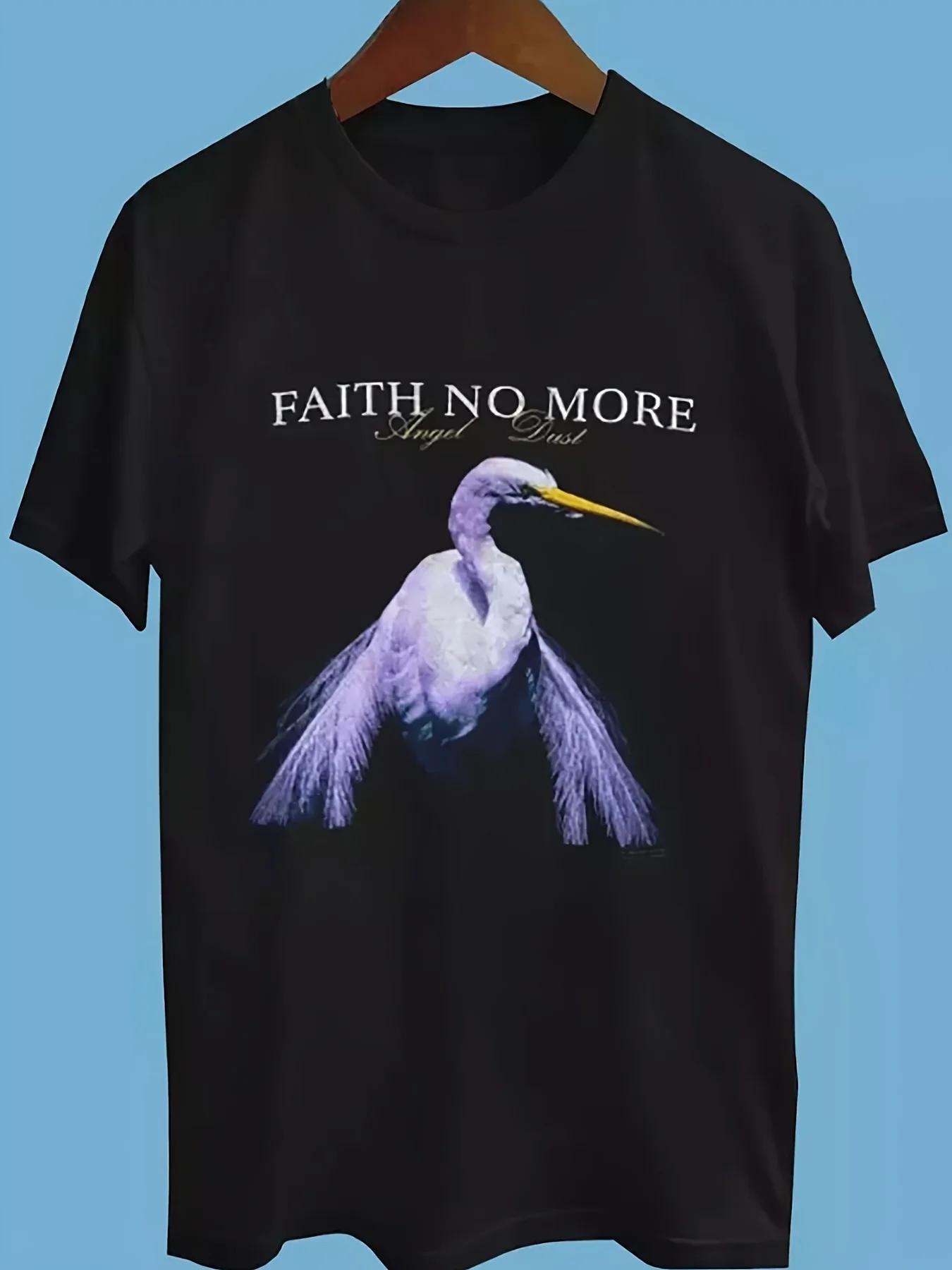 

Faith No More Гастрольный тур Angel Dust Футболка Полный размер S-3XL Подарок Мужская Женская Футболка 2025 Лето Ретро Повседневная Футболка Топы XL