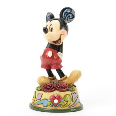 Enesco Mickey Mouse Mickey June Pearl Rose 4033963 Birthstone Flower [Used]