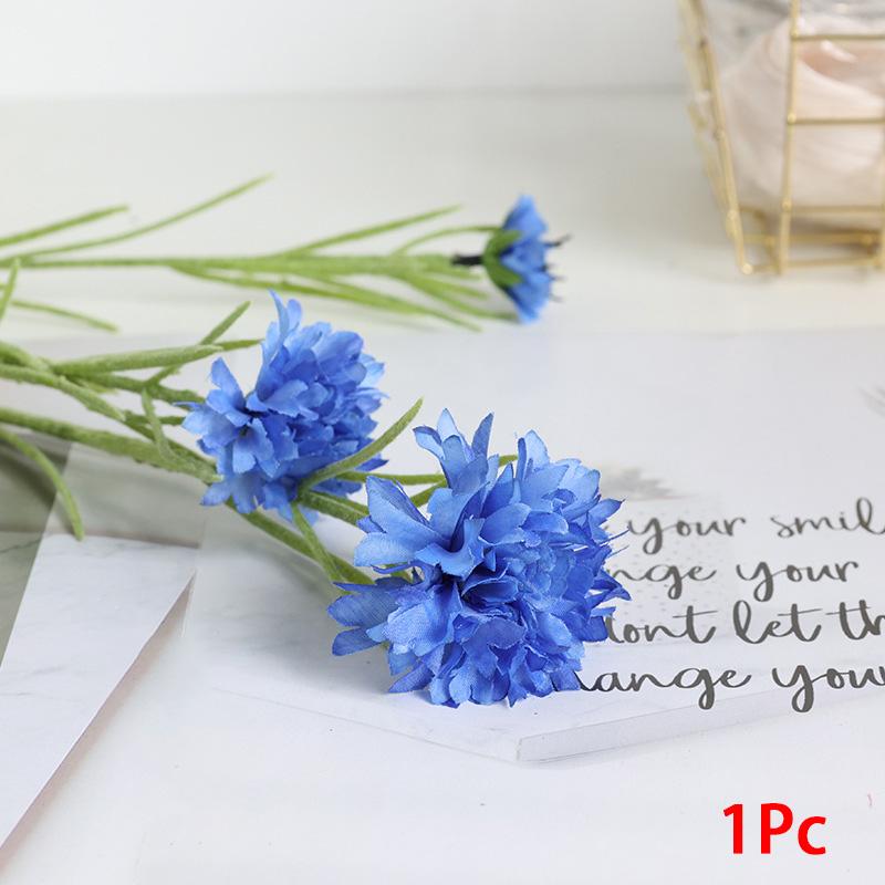 3 Forchette/Bouquet Pianta Artificiale Matrimonio Fiore di Seta Casa Fiordaliso Decorazione Romantica Moda KTY