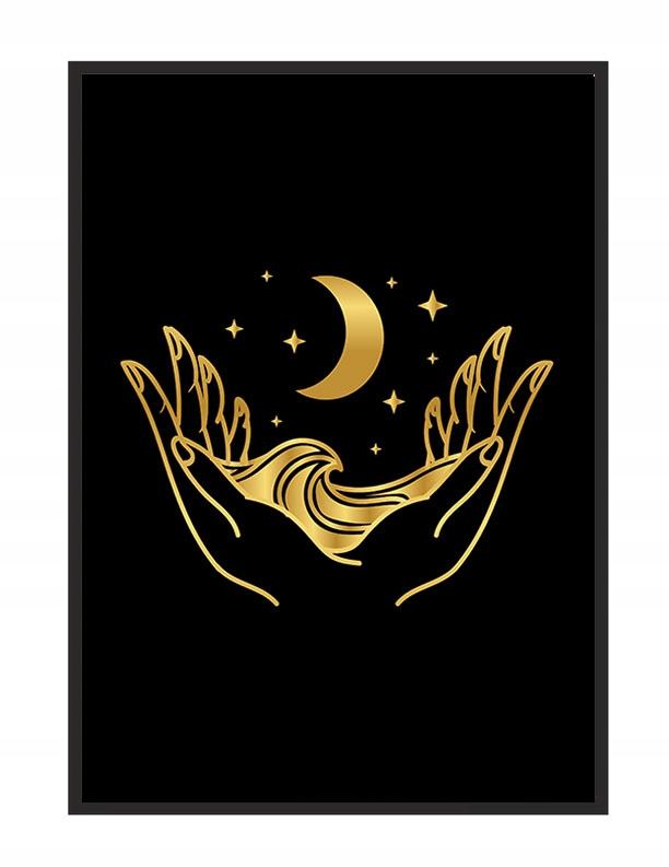 Obraz plakat w ramie 43x33 cm noc p1141