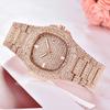 Huaqiangbei Men's Rhinestone Hip Hop Quartz Watch: Star Calendar, Light Luxury Style