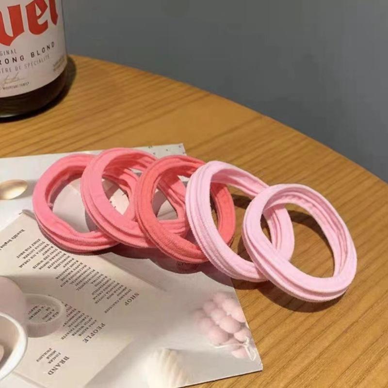 5 peças 5cm Coloridas Elásticos de Cabelo Grossos Cor Fluorescente Elástico Meninas Elástico de Borracha Acessórios de Cabelo Presente