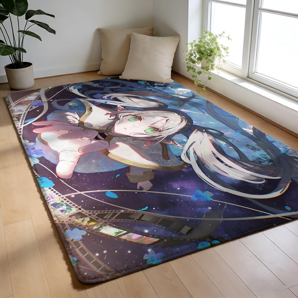 F-Frieren B-Beyond Journeyis End Floor Mat Soft Thick High Density Flannel Mat Non-Slip Absorbent Rug For Bathroom Bedroom Home