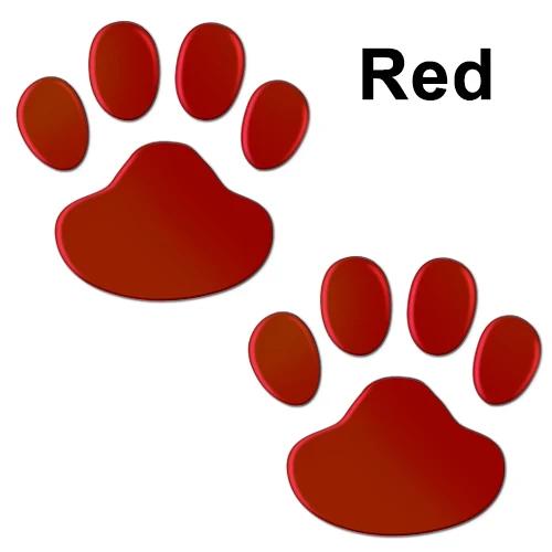 

/Set 3D Animal Dog Cat Bear Foot Prints Car Sticker Cool Designer Paw Footprint Decal Car Stickers Silver Red Black Golden красный