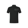 Fila Golf Series Fashionable Simple Versatile Comfortable Casual Sports Knit Short Sleeve Polo Shirt Men Polo Shirts Deep-Black A11M535104FBK