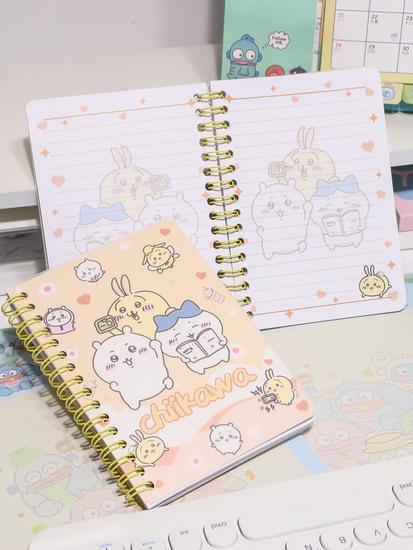 A6 Coil Notebook - Cute Diary with Color Pages for Elementary Students