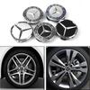 For Mercedes Benz 4 Pieces/Set 75mm For Mercedes Benz AMG W203 W206 W220 W205 W211 W212 Car Wheel Center Hub Caps Benz Emblem Ti
