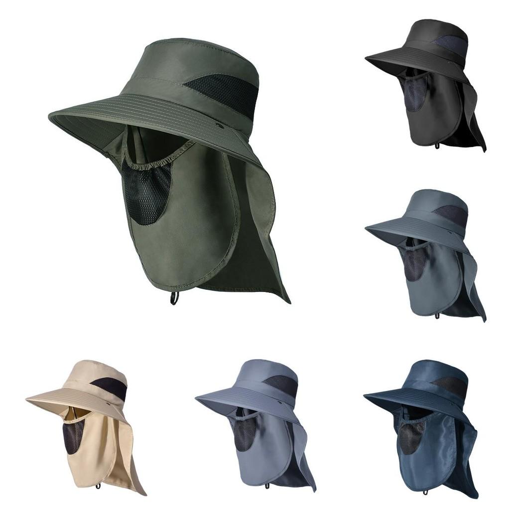 Outdoor Sun Protection Fisherman Hat With Large Brim For Men And Hiking Enthusiasts