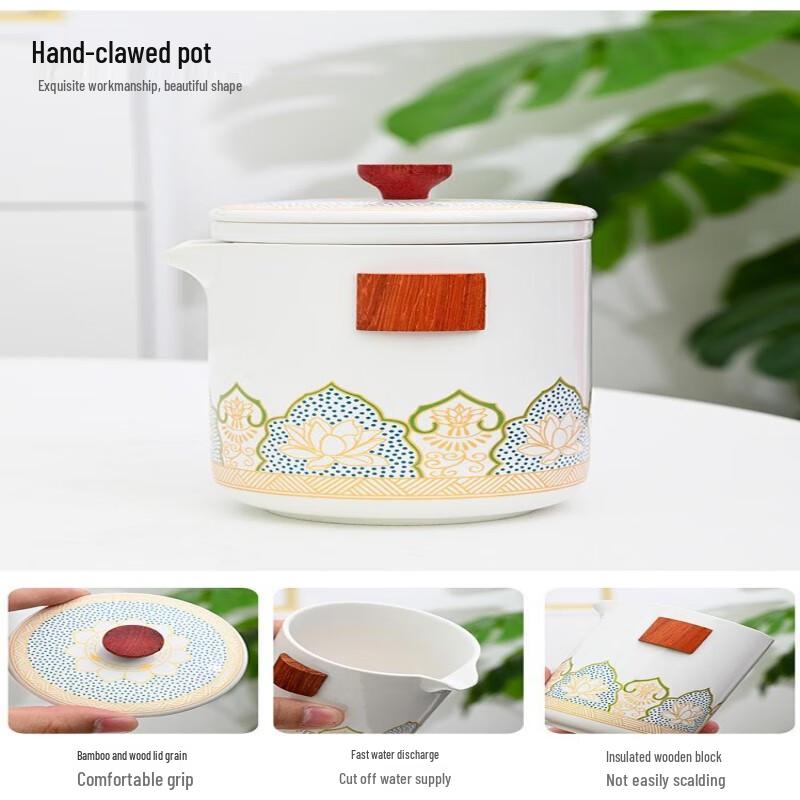 Shangqi Portable Ceramic Gongfu Tea Set