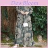 Langes Ethno-Folk-Print-Kleid mit fließendem A-Linien-Design für Party und Freizeit