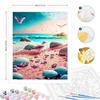 Rámové malování podle čísel Sady pro dospělé Plážová krajina Barvení akrylovými barvami podle čísel Kutilské výrobky pro domácí nástěnné umění 40x50