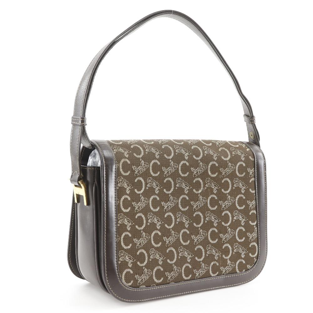 Celine Handtasche vintage Braun Canvas/Kalbsleder Damen Gebraucht