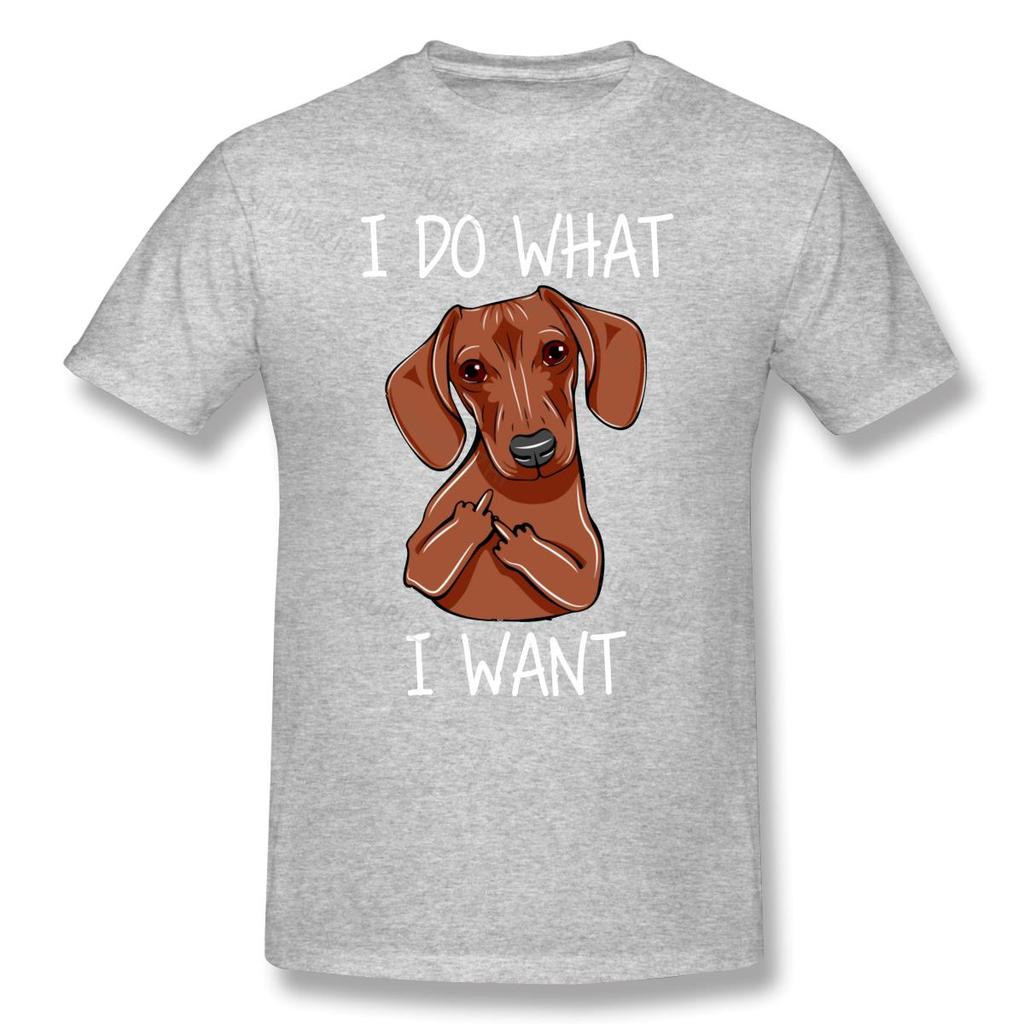 I Do What I Want Dachshund Cute Animal Sausage Dog T Shirt Vintage Oversized Oneck Cotton Custom Short Sleeve Tshirt