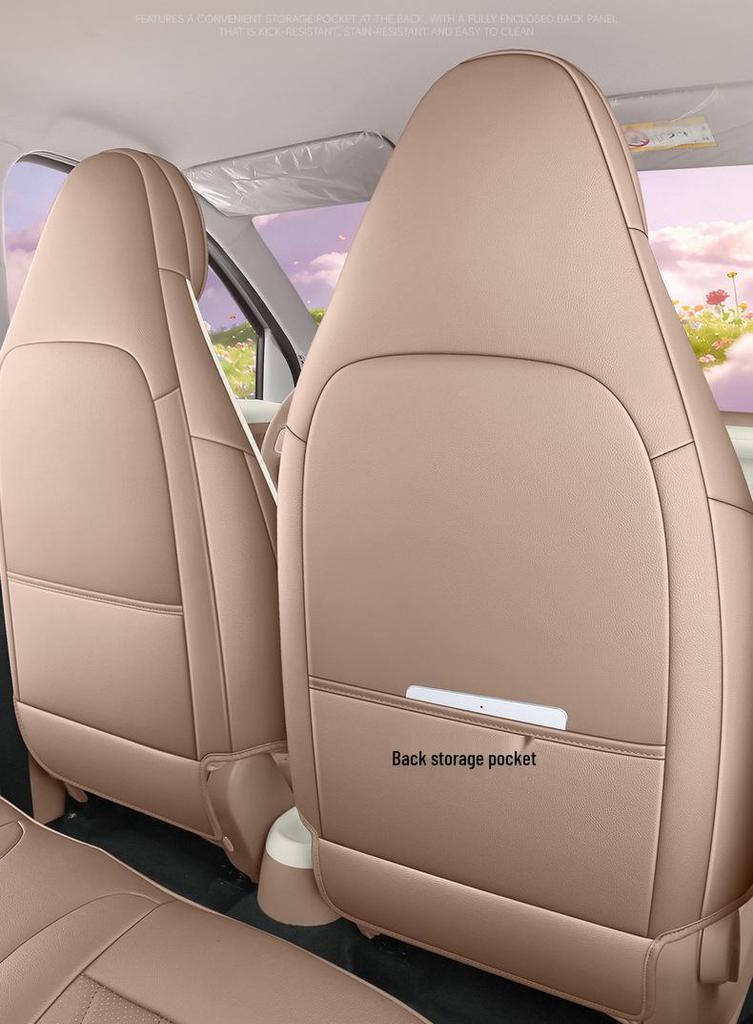 Fifth-Generation 2026 Wuling Hongguang MINIEV Four-Door Seat Covers – Full Coverage Leather Cushions for All Seasons