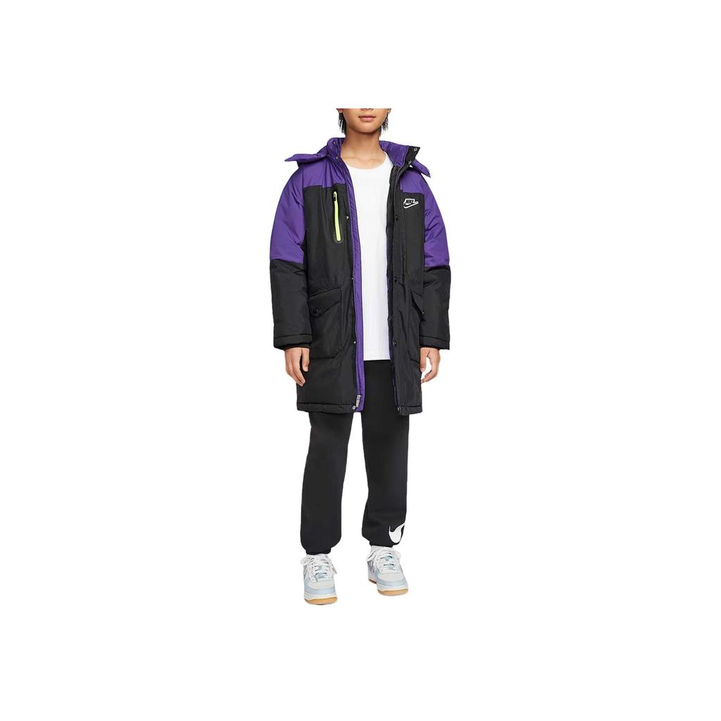 Nike Down Jacket Color Block Comfortable Soft Warm Duck Down Kids Kids jackets IR0027-010