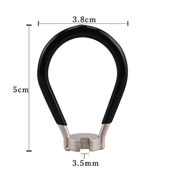 Praxia Spoke Nipple and Rim Spanner Spoke Tool Adjuster for Bicycles 3-Piece Set Wrench, Wrench, Wrench, Multi-Wheel