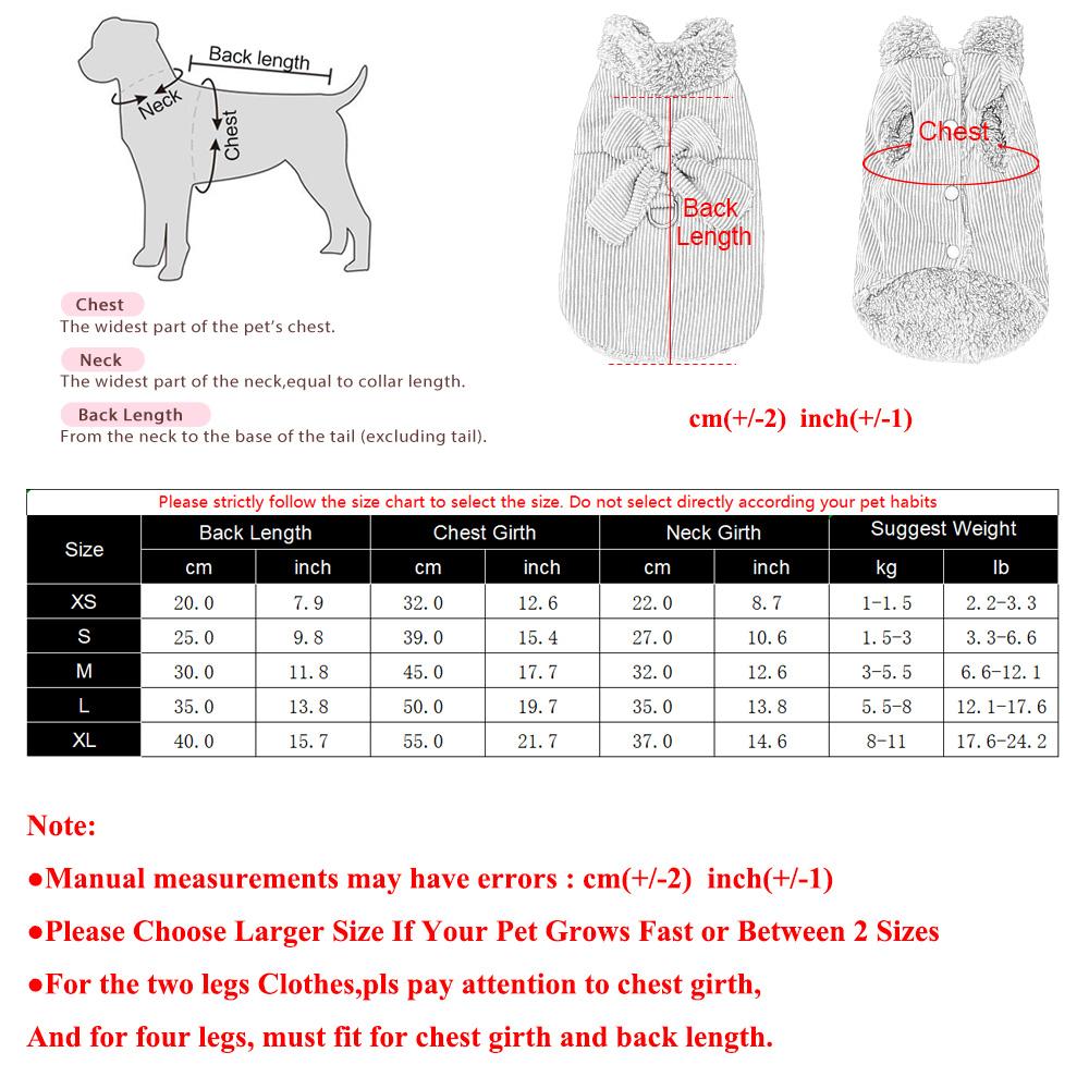 Winter Puppy Jacket Warm Fleece Dog Clothes for Small Medium Dogs Cats Cute Bow Vest Coat Chihuahua Yorkie Sweater Pet Costume