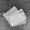 50pcs Transparent and Frosted Plastic Storage Bags with Zipper and Ring Pull for Gift Bags Makeup Stationery and Travel
