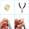 1353Pcs/Set Alloy Lobster Clasp Jump Rings Needle Nose Pliers Tweezers Open Ring Jewelry Accessories Kit for DIY Jewelry Making