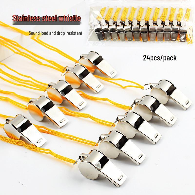 Referee Stainless Steel Whistle for Outdoor Sports and Coaching