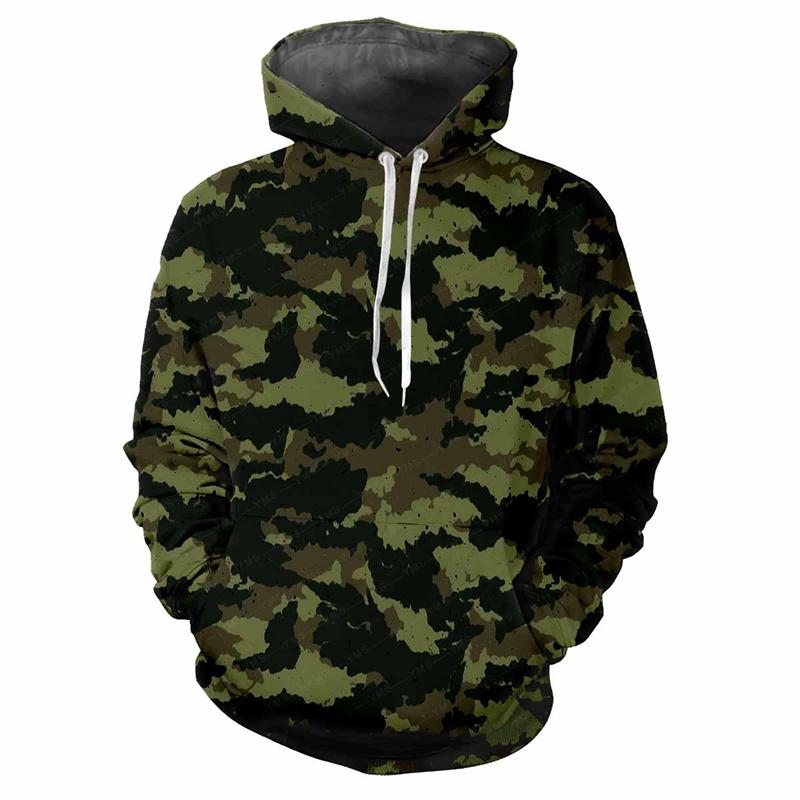 Dschungel Camouflage 3D Gedruckter Hoodie Frühling Herbst Street Sweatshirt Locker Lässig Outdoor Sport Top Kinder Klassische Camo Hoodies