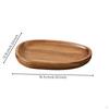 Freeform Wood Serving Tray Polished with Raised Rim Natural Wooden Platter