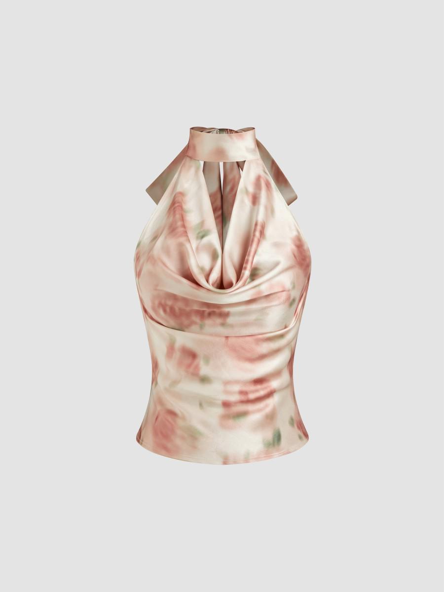 Шелковый топ на бретельках  Острая Девушка  - Облегающий, Элитный, Сексуальный женский топ без рукавов S [85-100 lbs]