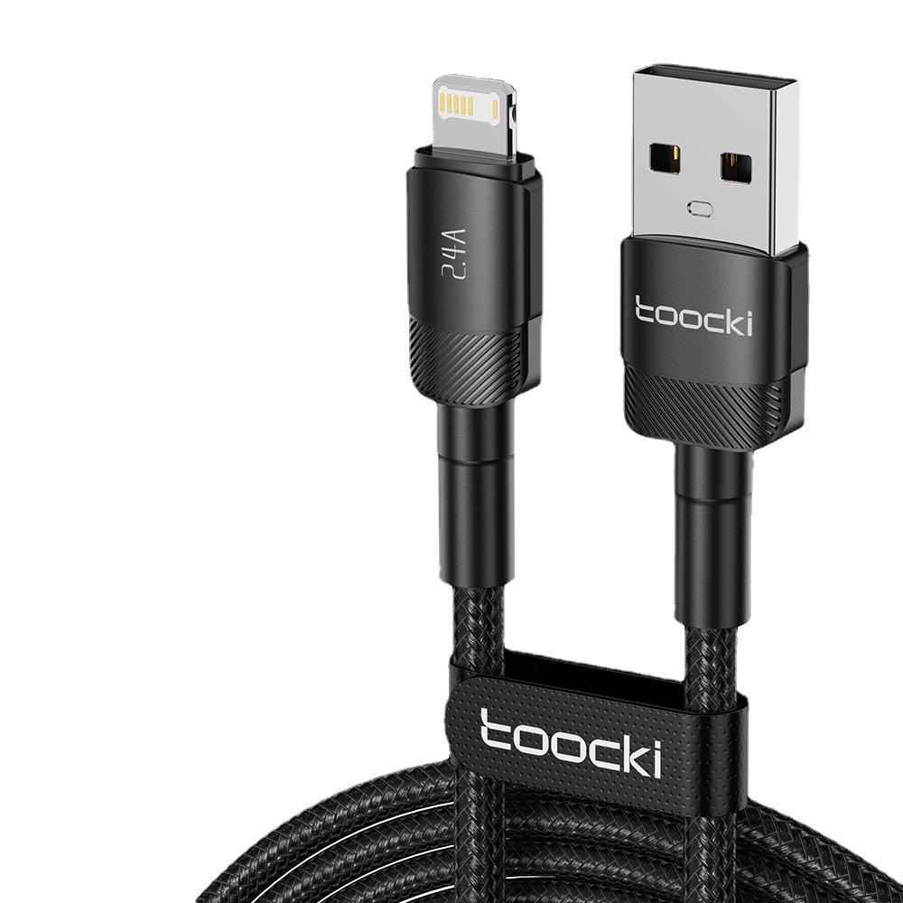 Toocki Aluminum Alloy USB Fast Charging Cable for iPhone 13/12