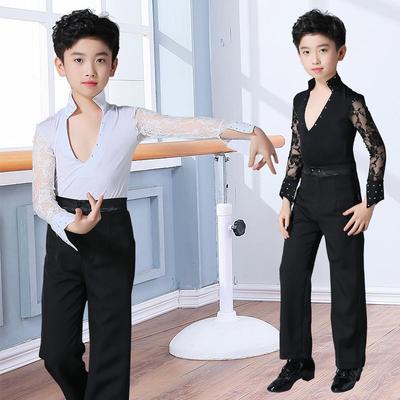 Children's Autumn Ballroom Dance Outfits: Boys' Latin Competition Costumes, Adult Sizes Available.