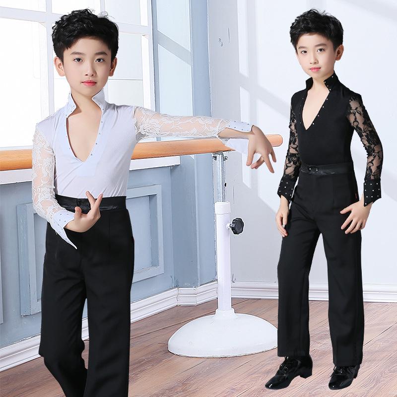 Children's Autumn Ballroom Dance Outfits: Boys' Latin Competition Costumes, Adult Sizes Available.