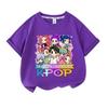 Kids Girls Huntrix Kpop Mira Zoey Rumi Hunters Short Sleeves T-Shirt
