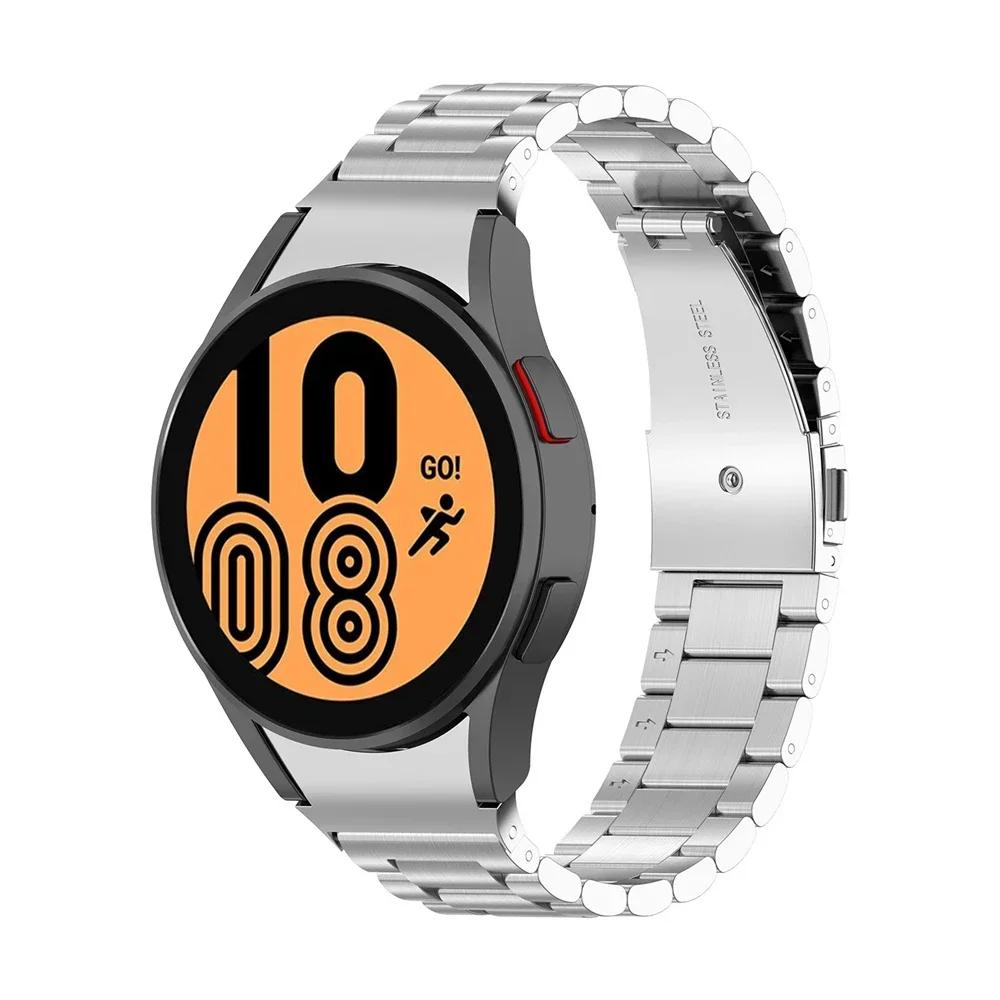 No Gaps Stainless Steel Band for Samsung Galaxy Watch7 6 4 Classic 46mm 47mm/Watch4 5 Pro 44mm 40mm Strap Curved End Bracelet