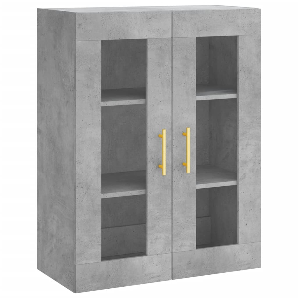 Wall Cabinet Concrete Grey 69.5 x 34 x 90 cm